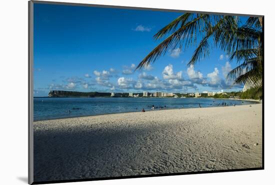 The Bay of Tamuning with its Hotel Resorts in Guam, Us Territory, Central Pacific, Pacific-Michael Runkel-Mounted Photographic Print