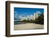 The Bay of Tamuning with its Hotel Resorts in Guam, Us Territory, Central Pacific, Pacific-Michael Runkel-Framed Photographic Print