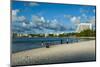 The Bay of Tamuning with its Hotel Resorts in Guam, Us Territory, Central Pacific, Pacific-Michael Runkel-Mounted Photographic Print