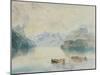 The Bay of Uri on Lake Lucerne, from Brunnen, Circa 1841-2-J. M. W. Turner-Mounted Giclee Print