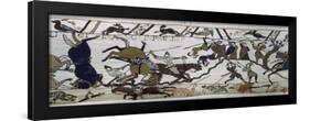 The Bayeux Tapestry, the Battle Is Raging, Norman Conquest 1066-null-Framed Art Print