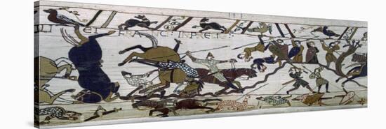 The Bayeux Tapestry, the Battle Is Raging, Norman Conquest 1066-null-Stretched Canvas