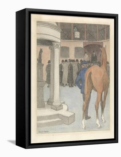 The Bayhorse, Tattersalls, 1921-Robert Polhill Bevan-Framed Stretched Canvas