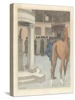The Bayhorse, Tattersalls, 1921-Robert Polhill Bevan-Stretched Canvas