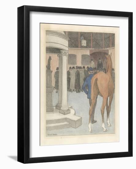 The Bayhorse, Tattersalls, 1921-Robert Polhill Bevan-Framed Giclee Print