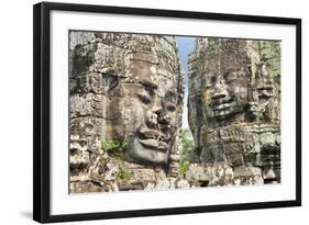 The Bayon, Angkor Thom, Angkor, UNESCO World Heritage Site, Siem Reap, Cambodia, Indochina-Andrew Stewart-Framed Photographic Print