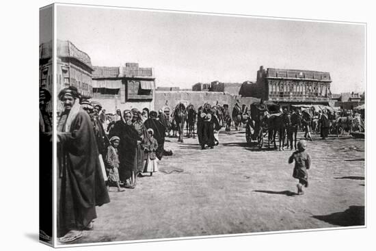 The Bazaar Square in Basra, Iraq, 1925-A Kerim-Stretched Canvas