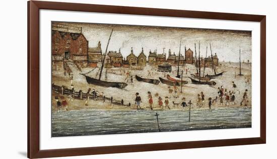 The Beach, 1947-Laurence Stephen Lowry-Framed Giclee Print