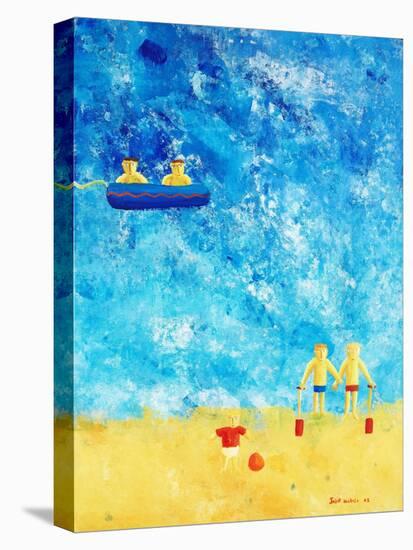 The Beach, 2002-Julie Nicholls-Stretched Canvas
