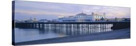 The Beach and Palace Pier, Brighton, East Sussex, England, UK, Europe-Lee Frost-Stretched Canvas