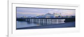 The Beach and Palace Pier, Brighton, East Sussex, England, UK, Europe-Lee Frost-Framed Photographic Print