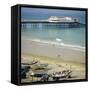The Beach and Pier, Cromer, Norfolk, England, UK-G Richardson-Framed Stretched Canvas