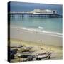 The Beach and Pier, Cromer, Norfolk, England, UK-G Richardson-Stretched Canvas