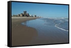 The Beach and Resort of South Padre Island, South Texas, Usa-Natalie Tepper-Framed Stretched Canvas