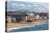 The Beach and Seafront in Biarritz, Pyrenees Atlantiques, Aquitaine, France, Europe-Martin Child-Stretched Canvas