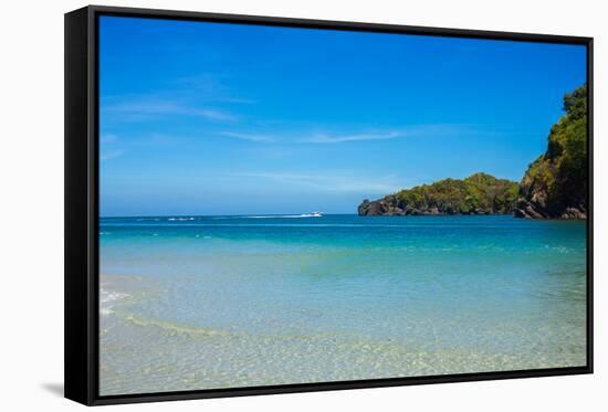 The Beach and Tropical Sea-Ronnachai-Framed Stretched Canvas