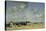 The Beach at Berck-Eugène Boudin-Stretched Canvas