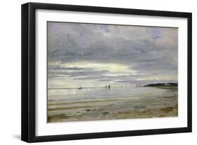 The Beach at Blankenese, 8th October 1842-Jacob Gensler-Framed Giclee Print