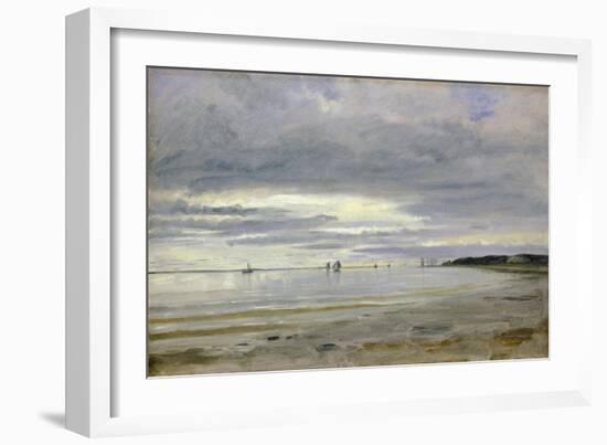 The Beach at Blankenese, 8th October 1842-Jacob Gensler-Framed Giclee Print