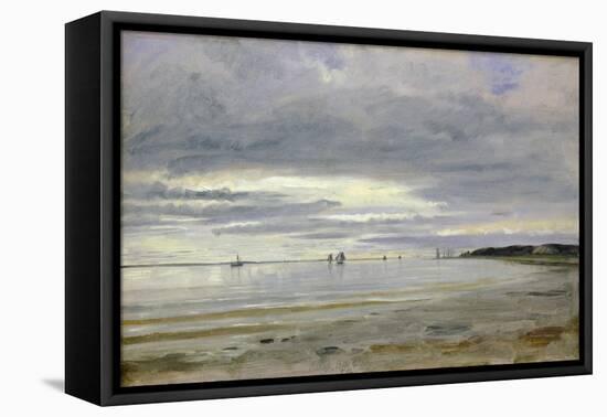 The Beach at Blankenese, 8th October 1842-Jacob Gensler-Framed Stretched Canvas