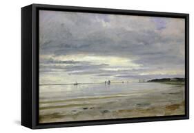 The Beach at Blankenese, 8th October 1842-Jacob Gensler-Framed Stretched Canvas