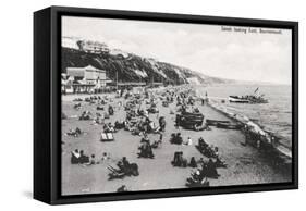 The Beach at Bournemouth, Dorset, C1920S-null-Framed Stretched Canvas