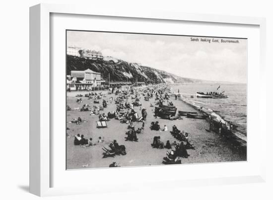 The Beach at Bournemouth, Dorset, C1920S-null-Framed Giclee Print