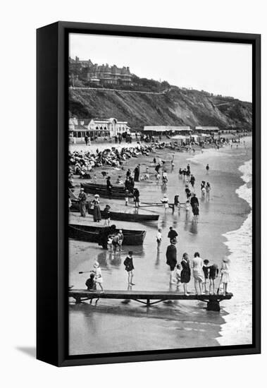 The Beach at Bournemouth, Dorset, Early 20th Century-null-Framed Stretched Canvas