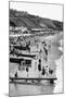 The Beach at Bournemouth, Dorset, Early 20th Century-null-Mounted Giclee Print