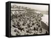 The Beach at Brighton, Sussex (1930)-null-Framed Stretched Canvas