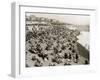 The Beach at Brighton, Sussex (1930)-null-Framed Photographic Print