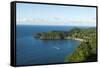 The beach at Castara Bay in Tobago, Trinidad and Tobago, West Indies, Caribbean, Central America-Alex Treadway-Framed Stretched Canvas