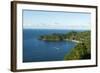 The beach at Castara Bay in Tobago, Trinidad and Tobago, West Indies, Caribbean, Central America-Alex Treadway-Framed Photographic Print