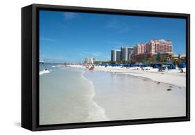The beach at Clearwater, Florida, United States of America, North America-Ethel Davies-Framed Stretched Canvas