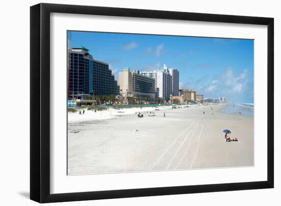 The beach at Daytona Beach, Florida, United States of America, North America-Ethel Davies-Framed Photographic Print