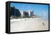 The beach at Daytona Beach, Florida, United States of America, North America-Ethel Davies-Framed Stretched Canvas