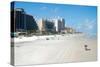 The beach at Daytona Beach, Florida, United States of America, North America-Ethel Davies-Stretched Canvas