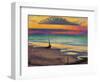 The Beach at Heist-Georges Lemmen-Framed Giclee Print