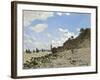 The Beach at Honfleur, 1864-1866-Claude Monet-Framed Giclee Print