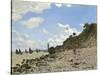 The Beach at Honfleur, 1864-1866-Claude Monet-Stretched Canvas