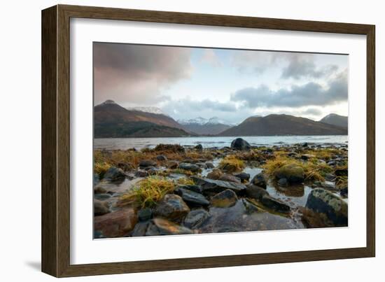 The Beach at Loch Leven in North Ballachulish in Scotland, UK-Tracey Whitefoot-Framed Photographic Print