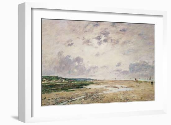 The Beach at Low Tide, Deauville-Eugene Louis Boudin-Framed Giclee Print