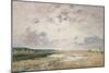 The Beach at Low Tide, Deauville-Eugene Louis Boudin-Mounted Giclee Print