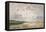 The Beach at Low Tide, Deauville-Eugene Louis Boudin-Framed Stretched Canvas