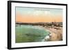 The Beach at Monterey, California-null-Framed Art Print