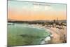 The Beach at Monterey, California-null-Mounted Art Print