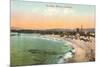 The Beach at Monterey, California-null-Mounted Art Print