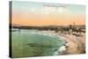 The Beach at Monterey, California-null-Stretched Canvas