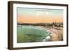 The Beach at Monterey, California-null-Framed Art Print