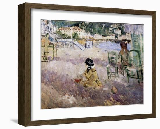 The Beach at Nice, 1882-Morisot-Framed Giclee Print